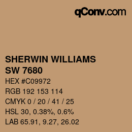 Color code: SHERWIN WILLIAMS<br>SW 7680 - Lanyard | qconv.com