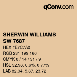 颜色代码: SHERWIN WILLIAMS<br>SW 7687 - August Moon | qconv.com
