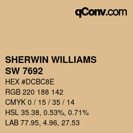 颜色代码: SHERWIN WILLIAMS<br>SW 7692 - Cupola Yellow | qconv.com