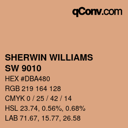 カラーコード: SHERWIN WILLIAMS<br>SW 9010 - Windswept Canyon | qconv.com