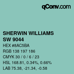 Color code: SHERWIN WILLIAMS<br>SW 9044 - Little Blue Box | qconv.com