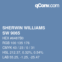 Farbcode: SHERWIN WILLIAMS<br>SW 9065 - Perfect Periwinkle | qconv.com