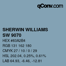 カラーコード: SHERWIN WILLIAMS<br>SW 9070 - Baby Blue Eyes | qconv.com