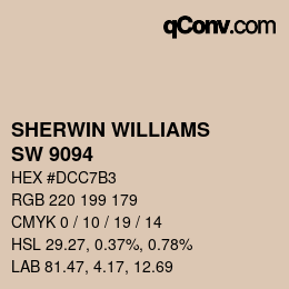 Farbcode: SHERWIN WILLIAMS<br>SW 9094 - Playa Arenosa | qconv.com