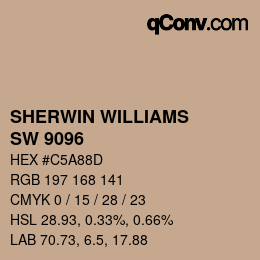 カラーコード: SHERWIN WILLIAMS<br>SW 9096 - Beige Intenso | qconv.com
