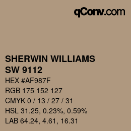 Farbcode: SHERWIN WILLIAMS<br>SW 9112 - Song Thrush | qconv.com