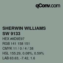 Farbcode: SHERWIN WILLIAMS<br>SW 9133 - Jasper Stone | qconv.com