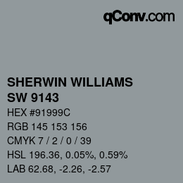 カラーコード: SHERWIN WILLIAMS<br>SW 9143 - Cadet | qconv.com