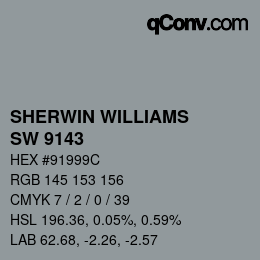 カラーコード: SHERWIN WILLIAMS<br>SW 9143 - Cadet | qconv.com