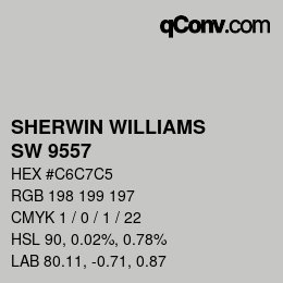 Color code: SHERWIN WILLIAMS<br>SW 9557 - Autonomous | qconv.com