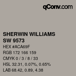 カラーコード: SHERWIN WILLIAMS<br>SW 9573 - Hibernate | qconv.com