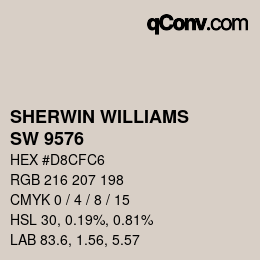 カラーコード: SHERWIN WILLIAMS<br>SW 9576 - Whirlwind | qconv.com