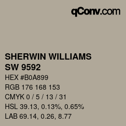 Color code: SHERWIN WILLIAMS<br>SW 9592 - Illusion | qconv.com