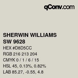 Farbcode: SHERWIN WILLIAMS<br>SW 9628 - Winter Walk | qconv.com