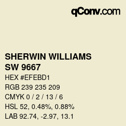Color code: SHERWIN WILLIAMS<br>SW 9667 - Carambola | qconv.com