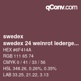 Farbcode: swedex - swedex 24 weinrot ledergenarbt | qconv.com