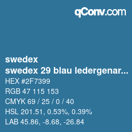 カラーコード: swedex - swedex 29 blau ledergenarbt | qconv.com