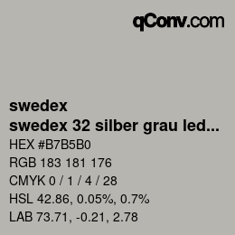 Code couleur: swedex - swedex 32 silber grau ledergenarbt | qconv.com