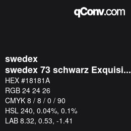 カラーコード: swedex - swedex 73 schwarz Exquisit | qconv.com