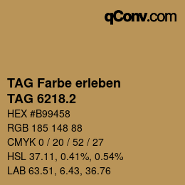 カラーコード: TAG Farbe erleben - TAG 6218.2 | qconv.com