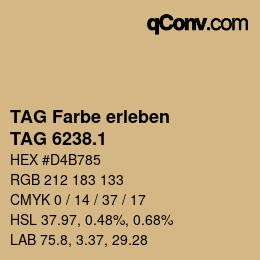カラーコード: TAG Farbe erleben - TAG 6238.1 | qconv.com