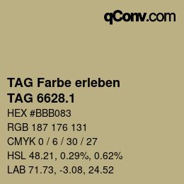 カラーコード: TAG Farbe erleben - TAG 6628.1 | qconv.com