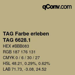 Code couleur: TAG Farbe erleben - TAG 6628.1 | qconv.com