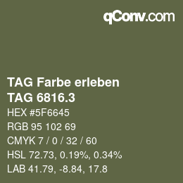 カラーコード: TAG Farbe erleben - TAG 6816.3 | qconv.com
