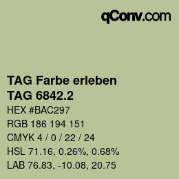 カラーコード: TAG Farbe erleben - TAG 6842.2 | qconv.com