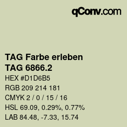 カラーコード: TAG Farbe erleben - TAG 6866.2 | qconv.com