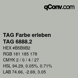 カラーコード: TAG Farbe erleben - TAG 6888.2 | qconv.com