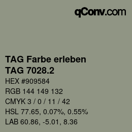 Código de color: TAG Farbe erleben - TAG 7028.2 | qconv.com