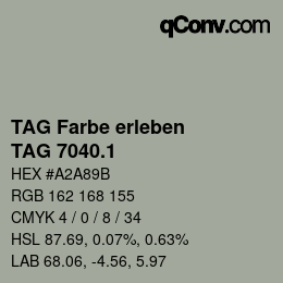 カラーコード: TAG Farbe erleben - TAG 7040.1 | qconv.com