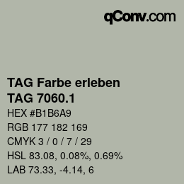 カラーコード: TAG Farbe erleben - TAG 7060.1 | qconv.com