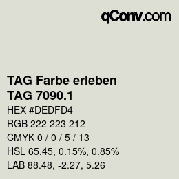 Farbcode: TAG Farbe erleben - TAG 7090.1 | qconv.com