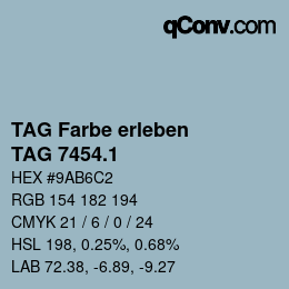 Farbcode: TAG Farbe erleben - TAG 7454.1 | qconv.com