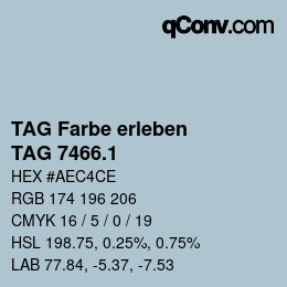 Farbcode: TAG Farbe erleben - TAG 7466.1 | qconv.com