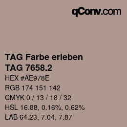 Farbcode: TAG Farbe erleben - TAG 7658.2 | qconv.com