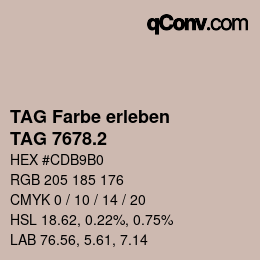 Farbcode: TAG Farbe erleben - TAG 7678.2 | qconv.com