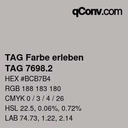 カラーコード: TAG Farbe erleben - TAG 7698.2 | qconv.com