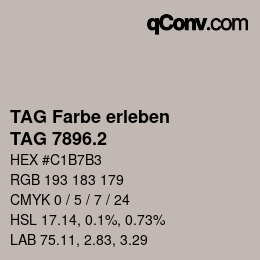 カラーコード: TAG Farbe erleben - TAG 7896.2 | qconv.com
