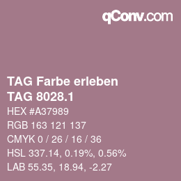 カラーコード: TAG Farbe erleben - TAG 8028.1 | qconv.com
