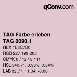 カラーコード: TAG Farbe erleben - TAG 8090.1 | qconv.com