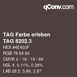 カラーコード: TAG Farbe erleben - TAG 8202.3 | qconv.com