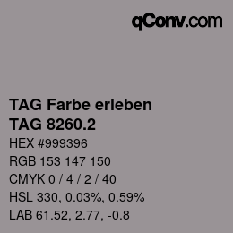 カラーコード: TAG Farbe erleben - TAG 8260.2 | qconv.com