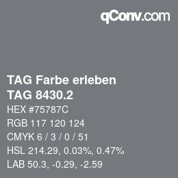 カラーコード: TAG Farbe erleben - TAG 8430.2 | qconv.com