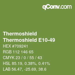 Farbcode: Thermoshield - Thermoshield E10-49 | qconv.com