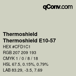 Farbcode: Thermoshield - Thermoshield E10-57 | qconv.com