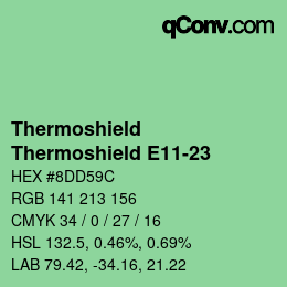 Farbcode: Thermoshield - Thermoshield E11-23 | qconv.com