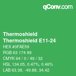 Farbcode: Thermoshield - Thermoshield E11-24 | qconv.com